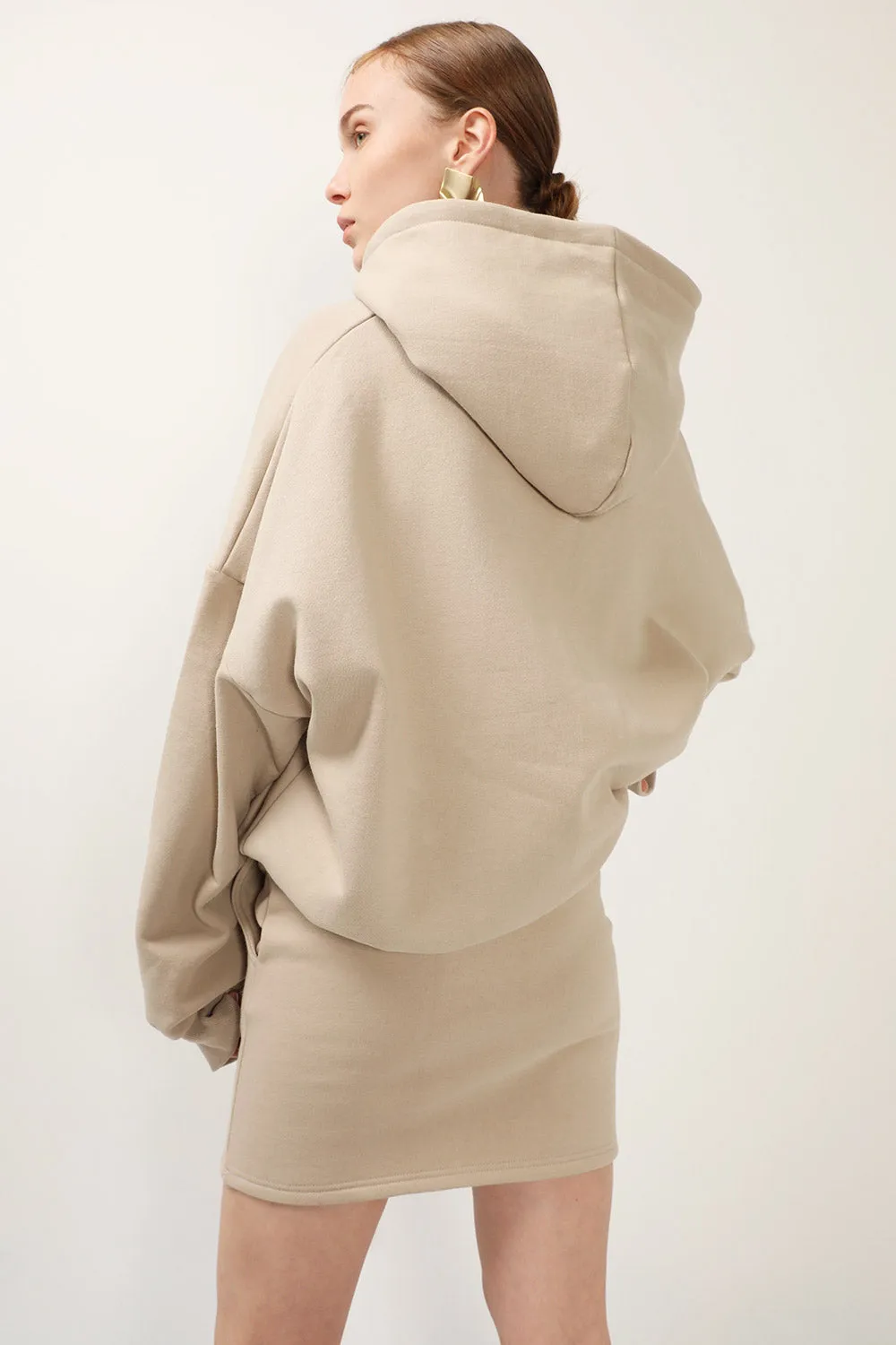 Aria Sweat Hoodie And Skirt Set