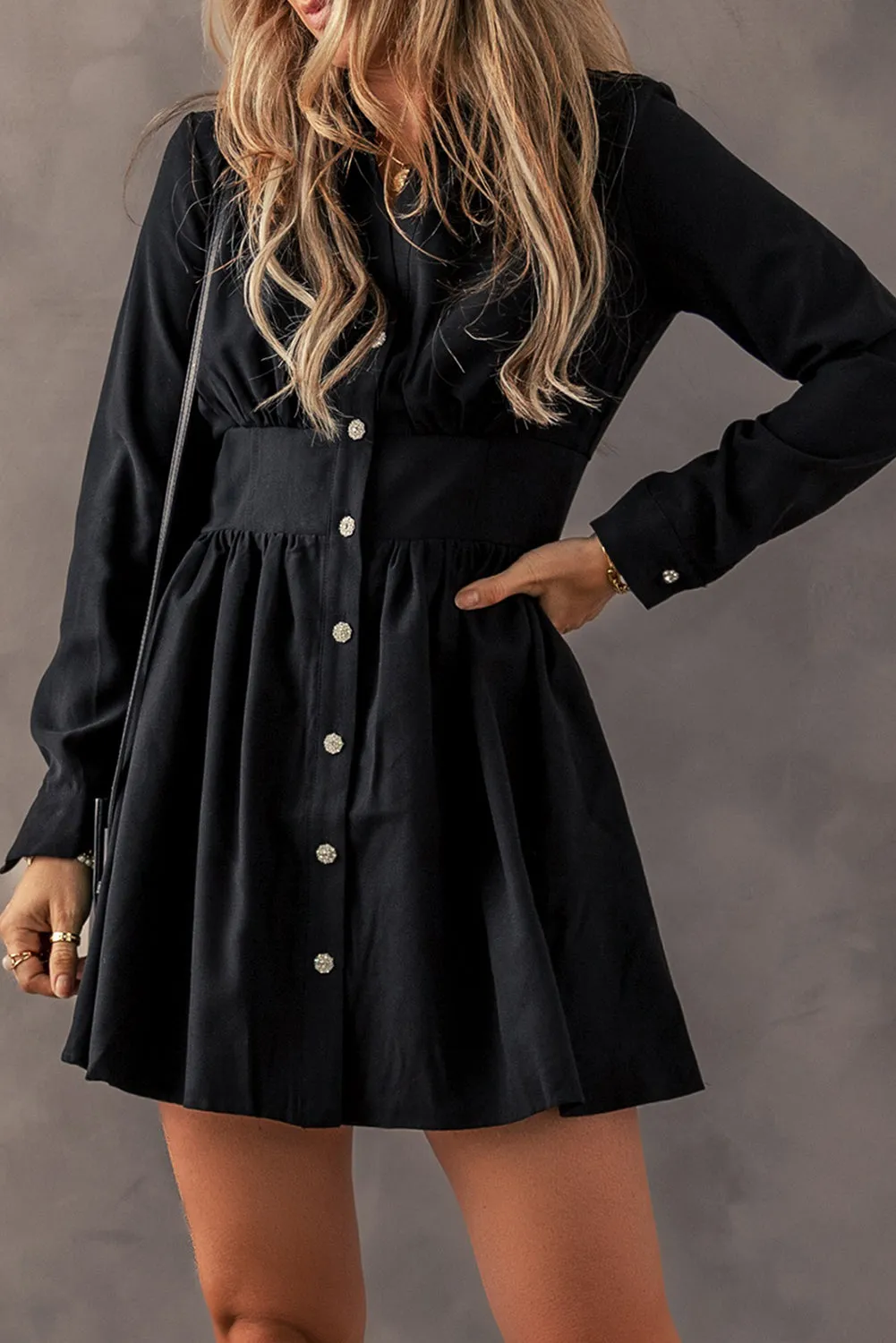 Casual Button-Front Dress