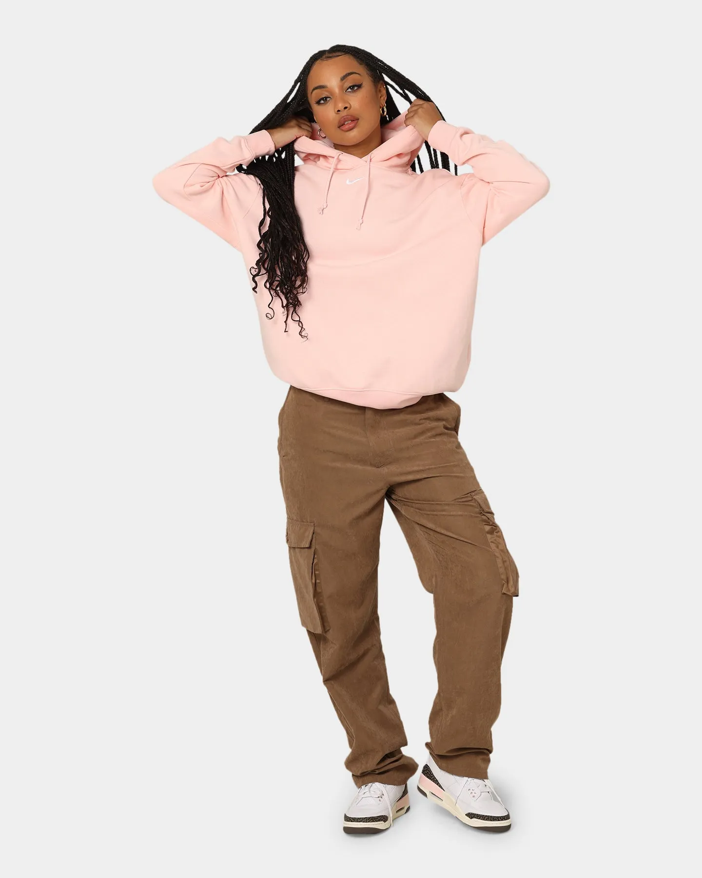 Nike Women's Sportswear Essential Collection Oversized Fleece Hoodie Atmosphere